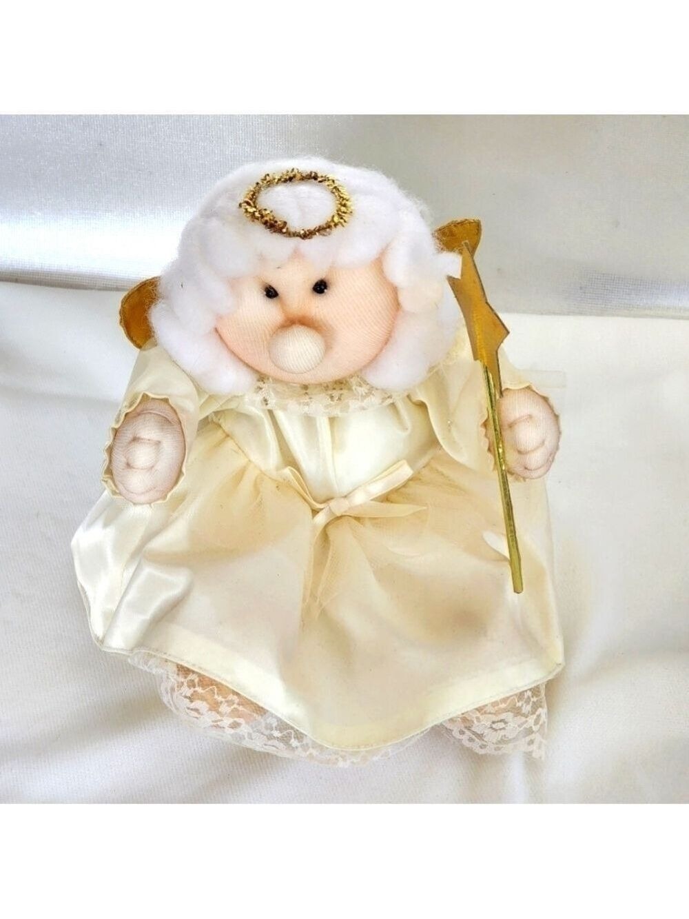 Vintage Mervyn's Music box moving Angel Hark The Herald Angels Sing motion plush
